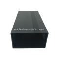 Black Square Electronics Box de extrusión de aluminio.